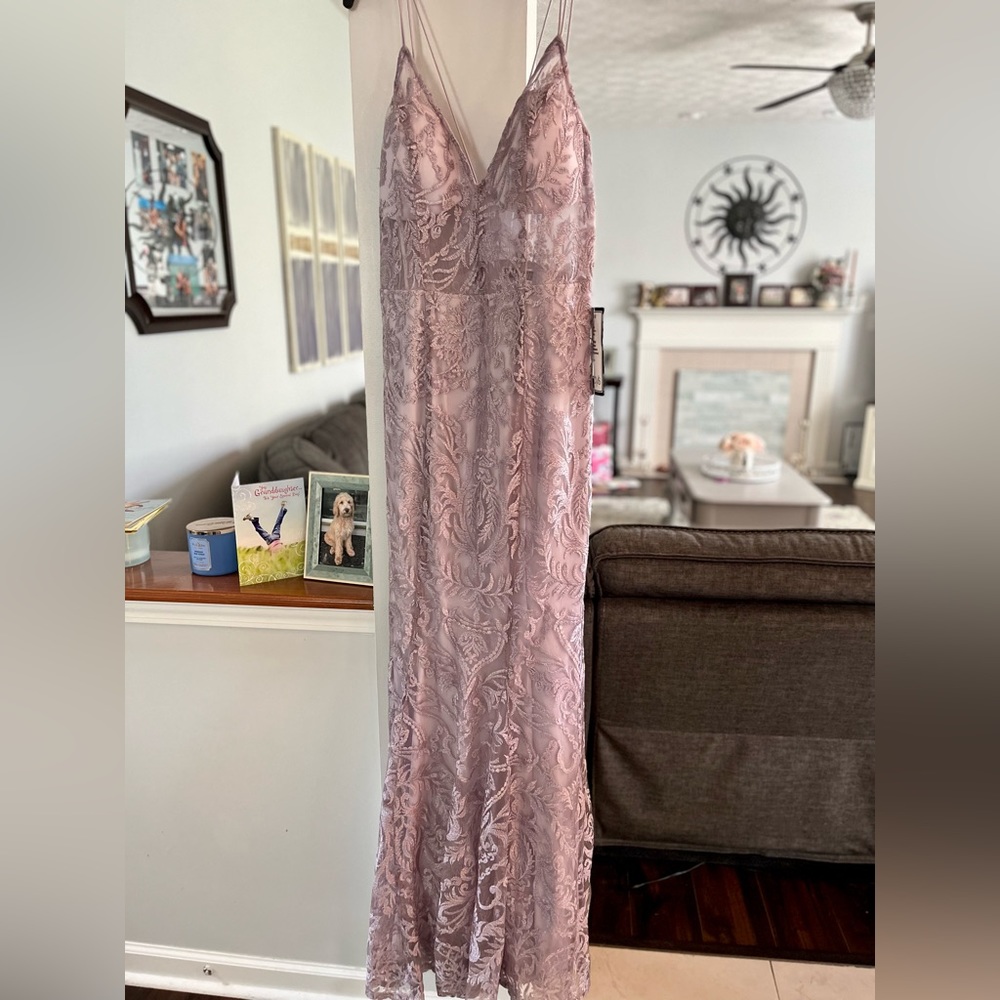 Long purple dress